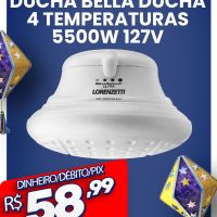 Ducha Bella Ducha  4 Temperaturas 5500w 127v Lorenzetti