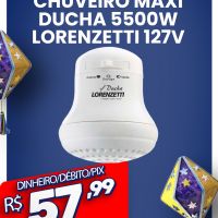 Chuveiro Maxi Ducha 5500W Lorenzetti 127v